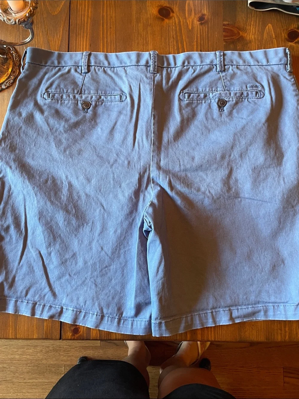 Men's Blue Casual cotton stretch Shorts 42